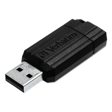 Verbatim® Pinstripe Usb Flash Drive, 128 Gb, Black freeshipping - TVN Wholesale